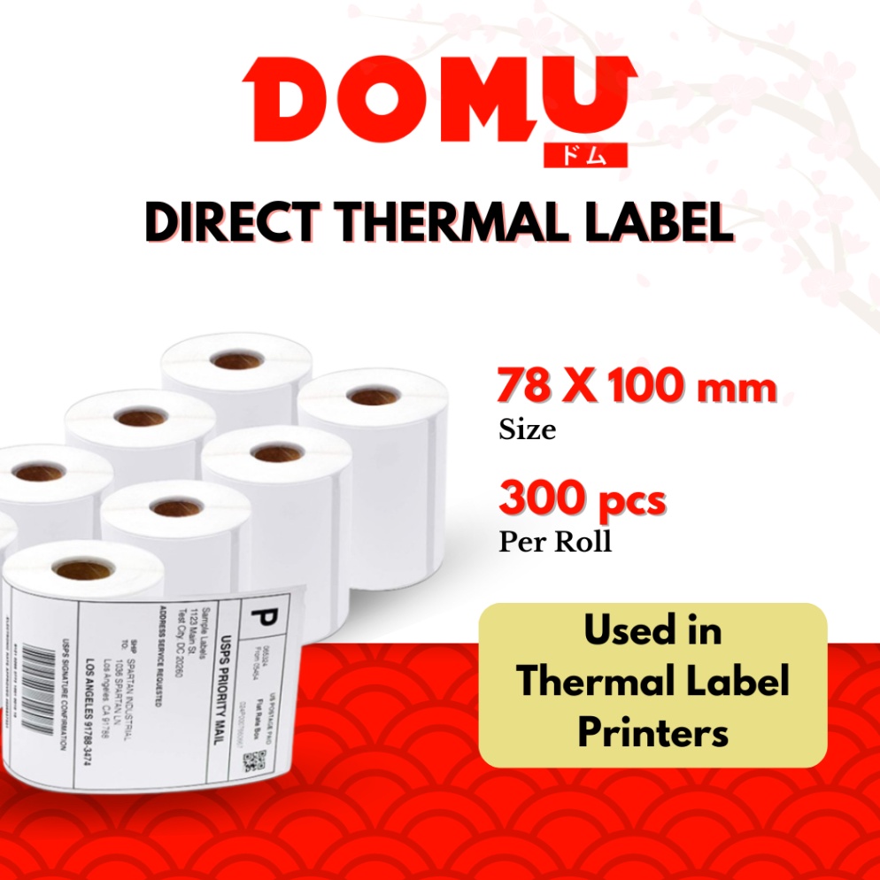 

FBD628 PROMO ALE Kertas Sticker Label Thermal Resi 78x1 mm Isi 3 Lembar per Roll