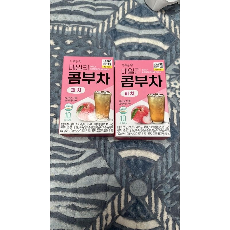 

Daily kombucha rasa peach /box