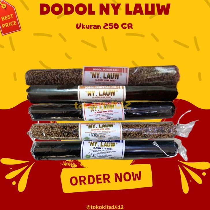 

Terlaku DODOL Ny Lauw Betawi Asli Original Khas Tangerang Satuan 25 gr