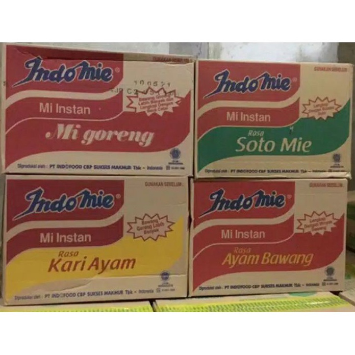 

KODE 77 Indomie Goreng Soto Ayam Bawang Kari per dus isi 4 pcs BISA MIX