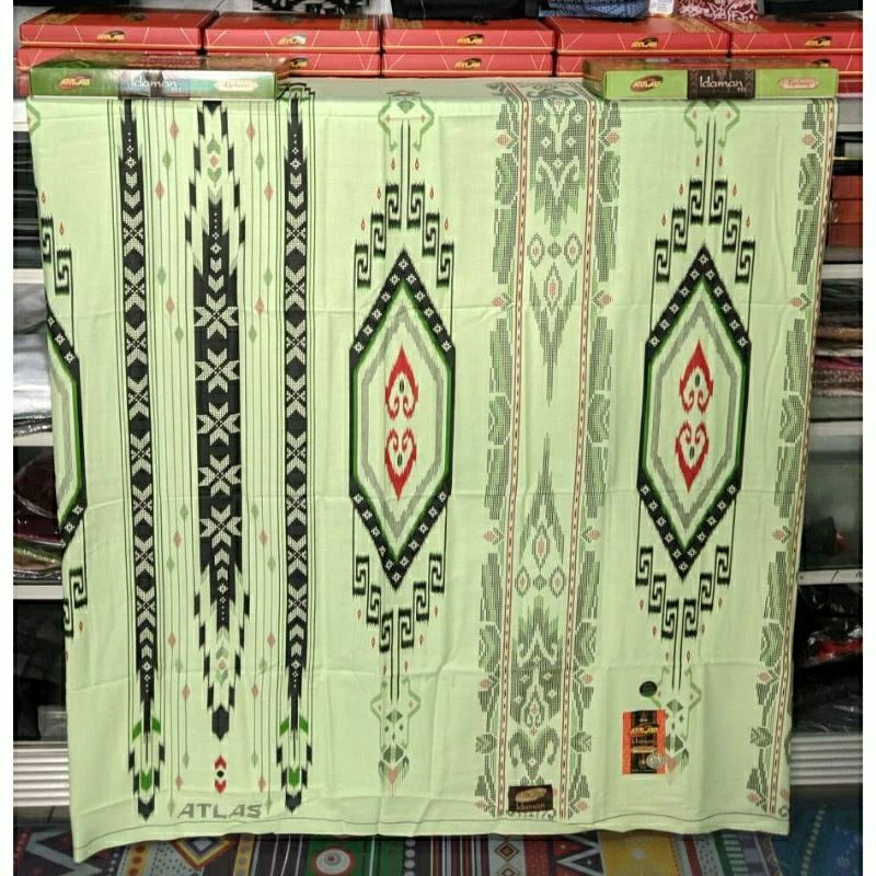 SARUNG BATIK Motif Kembang Atlas Original PT Behaestex