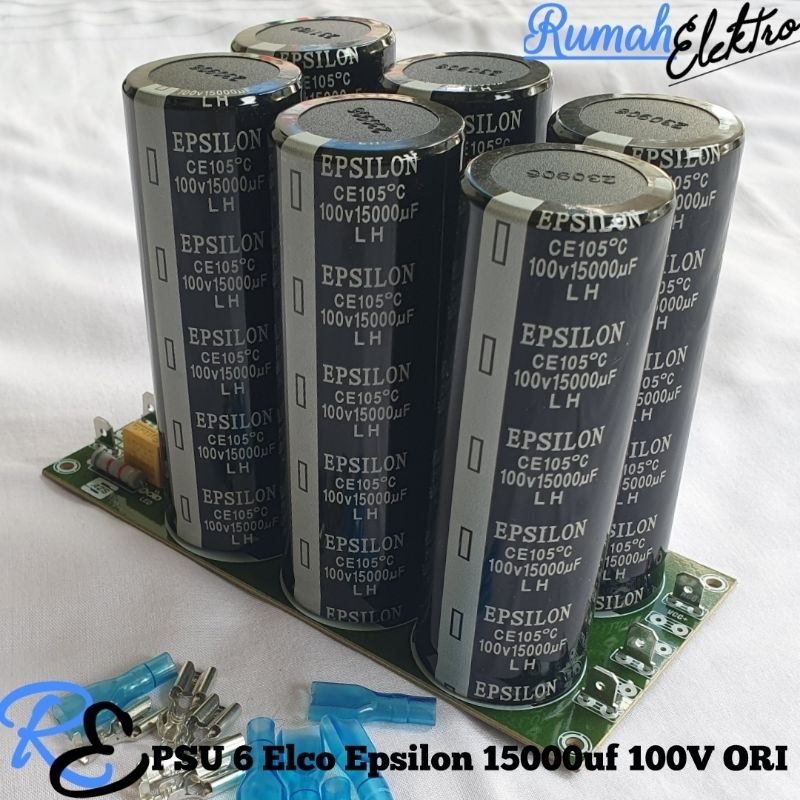 KIT PSU 6 Elco Epsilon 15000uf 100V ORI Lengkap