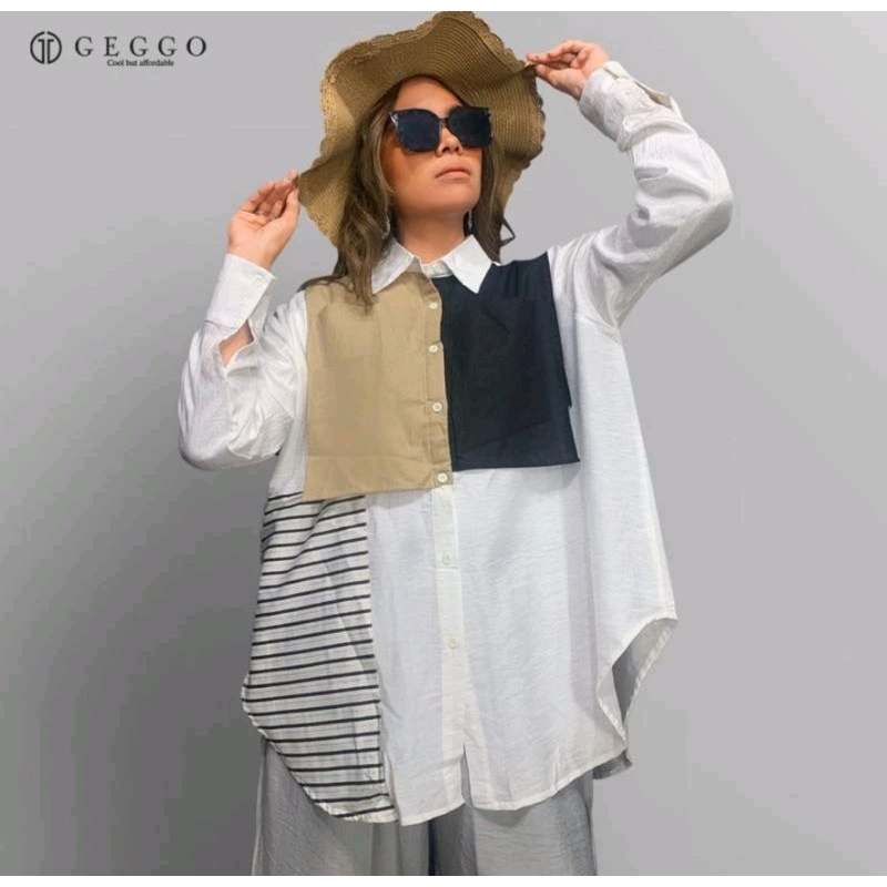 GEGGO KEMEJA BELISSIMA / OUTER MIRINA / STRIPE DENIM
