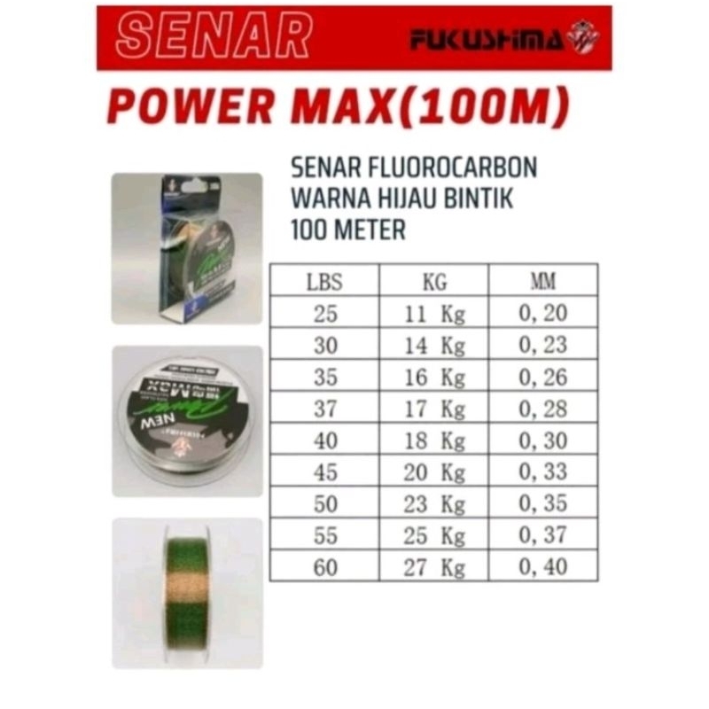 Senar Pancing Fukushima Power Max Fluro Carbon