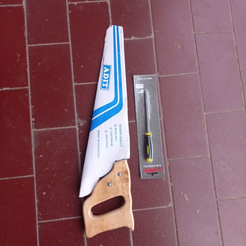 PAKET HEMAT GERGAJI+KIKIR / GERGAJI KAYU / GERGAJI BAMBU SIAP PAKAI