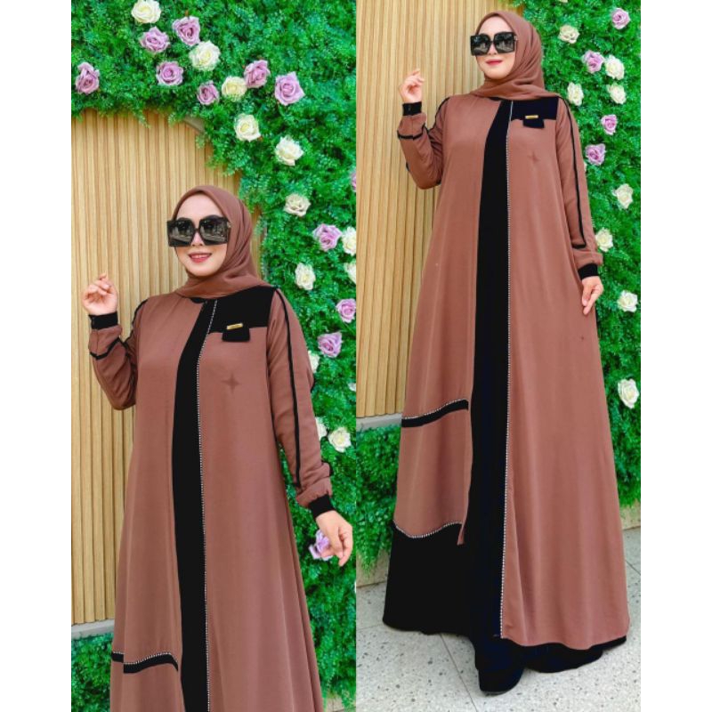 New collection gamis set hijab segi empat " Moana set"
