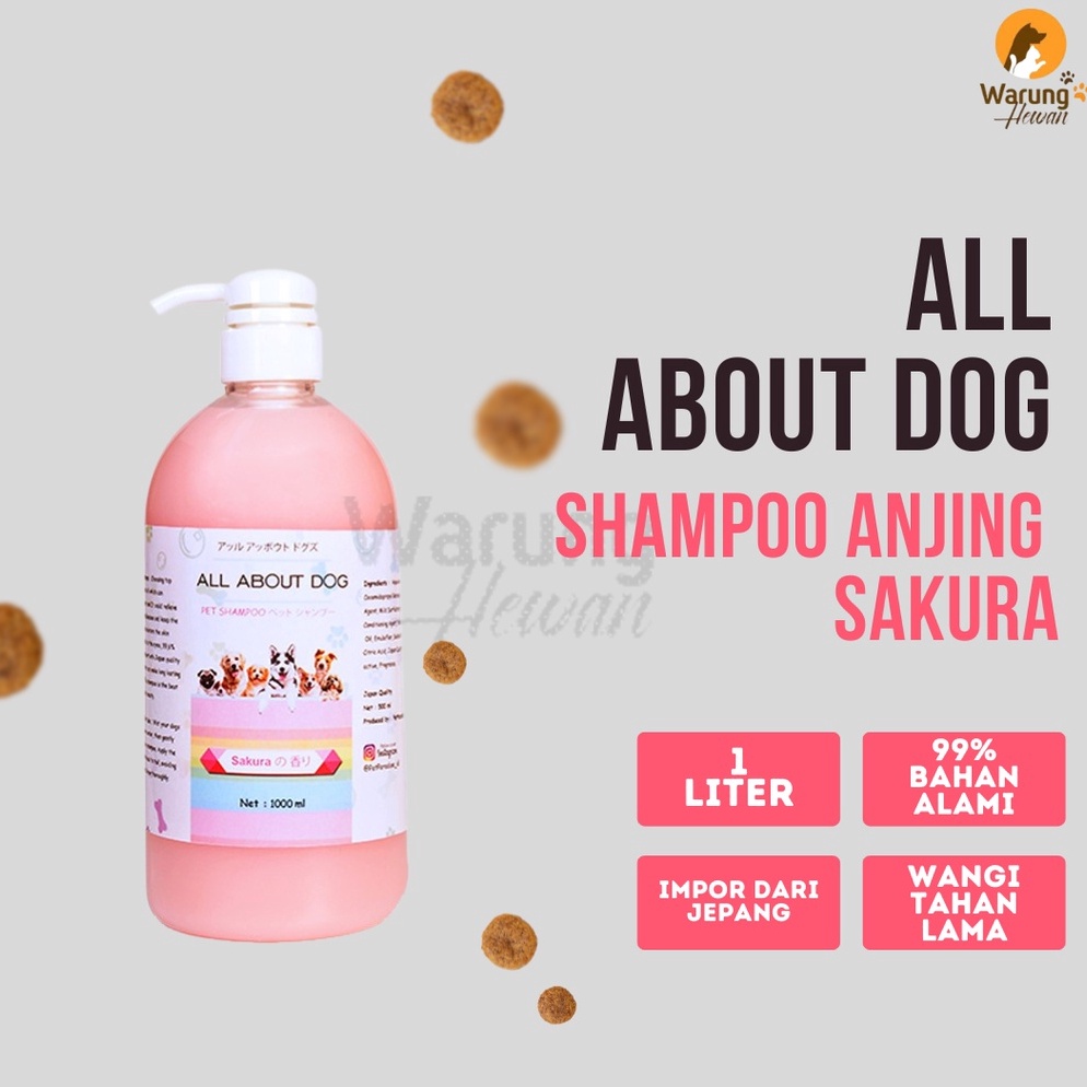 FWT864 MEGA ALE Shampoo Anjing All About Dog Sakura 1 mL Kualitas Jepang