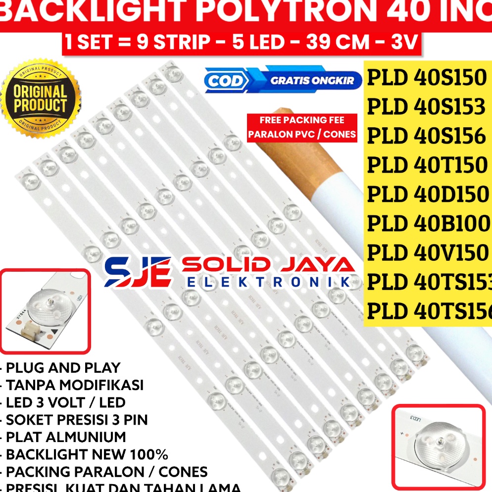 Tren Terbaru BACKLIGHT TV LED POLYTRON 4 INC PLD 4S15 4S153 4S156 4T15 4B15 4D15 4V1 4TS156 4TS153 L