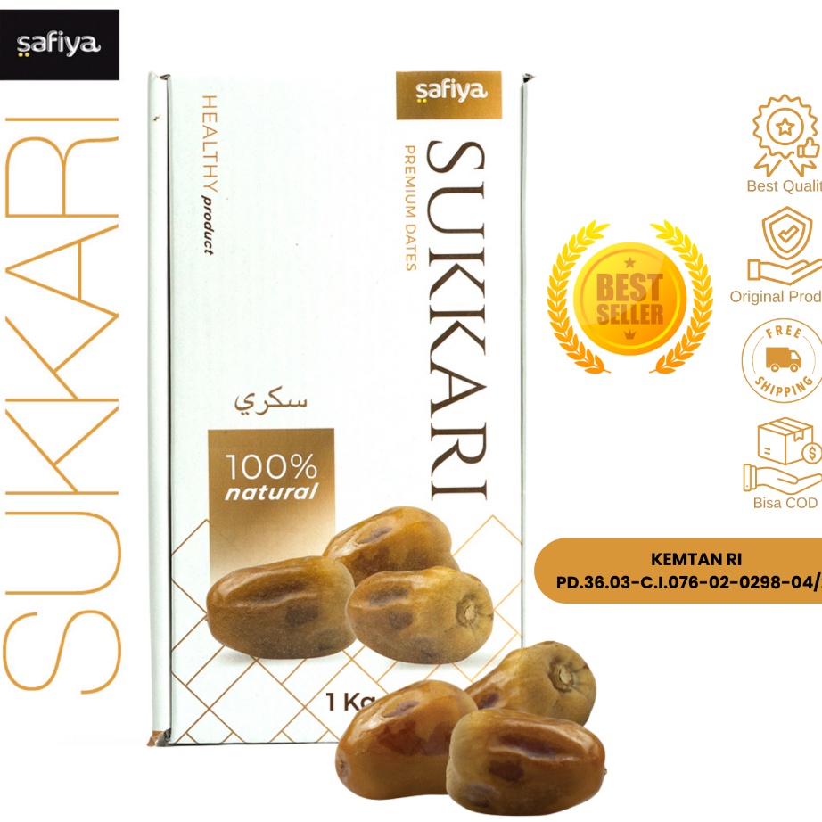 

C6369 Kurma Sukari 1 Kg Premium Kurma Sukkari Authentic Safiya Food