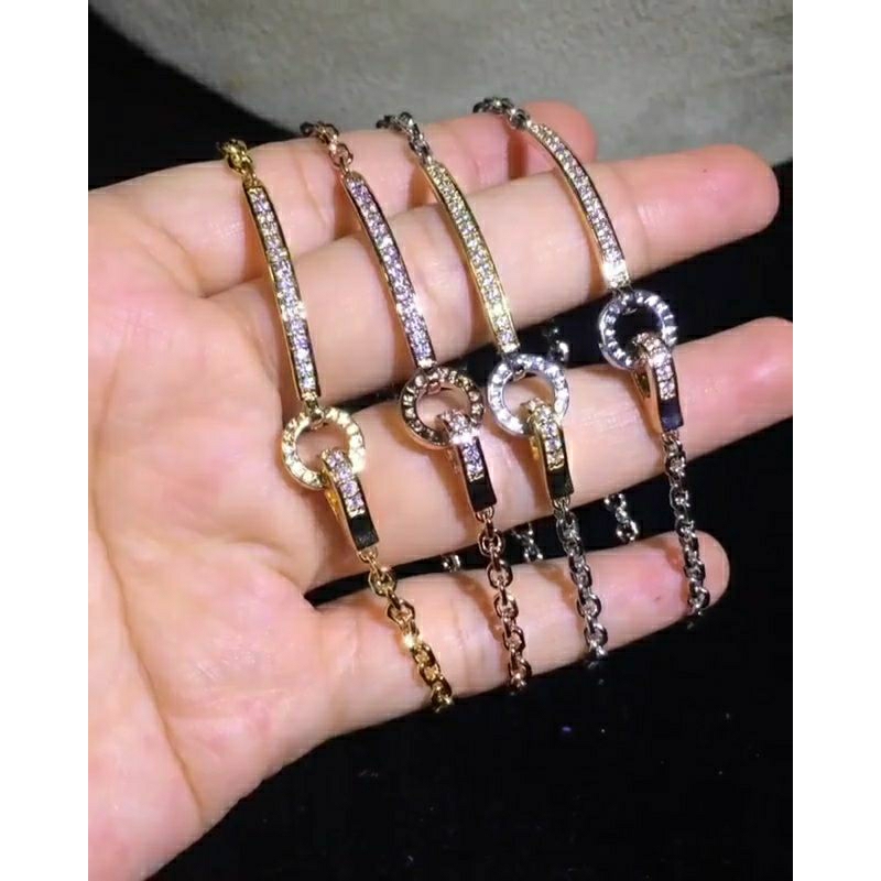 Gelang Rantai Wanita Gelang Berlian Swarovski Gelang Perak Silver Wanita Gelang Emas Wanita Gelang R