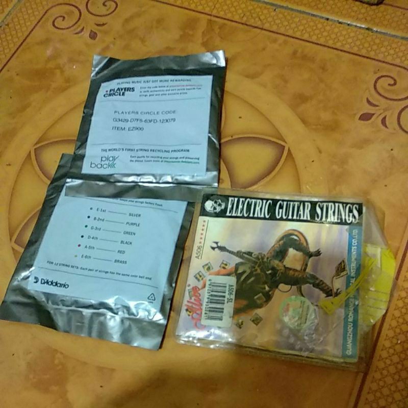 Senar Gitar elektrik akustrik akustik eceran satuan senar 2