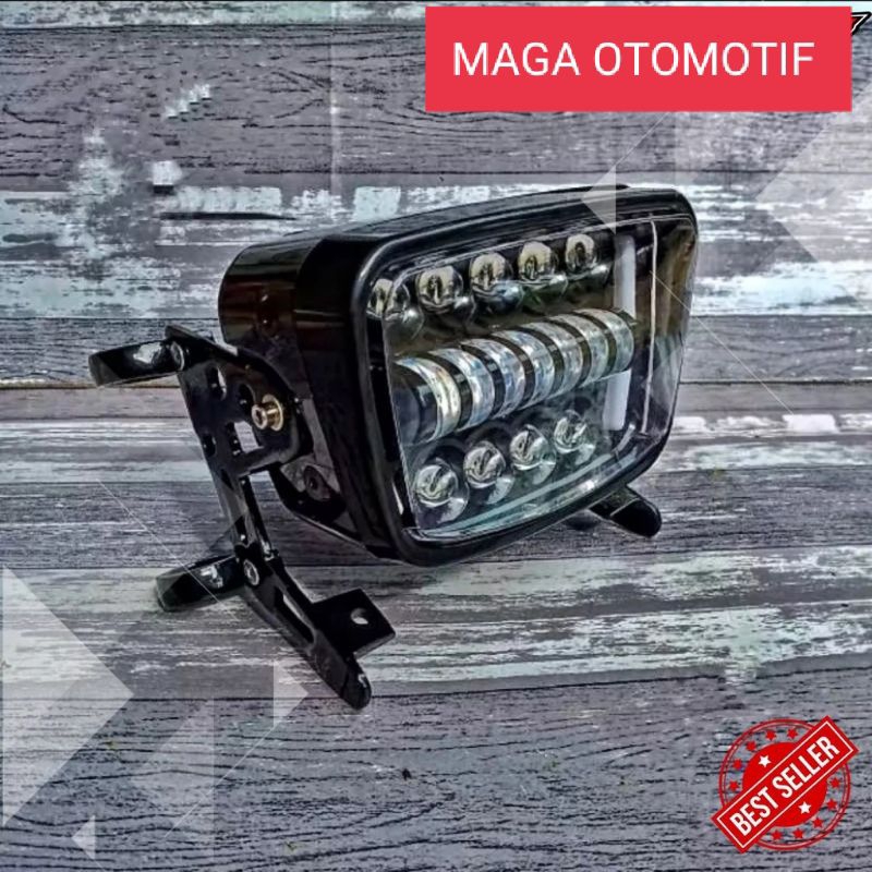 DAYMAKER LAMPU DEPAN 16 LED RX KING NEW RX KING LAMA SET BREKET KUPINGAN MODEL B PRO