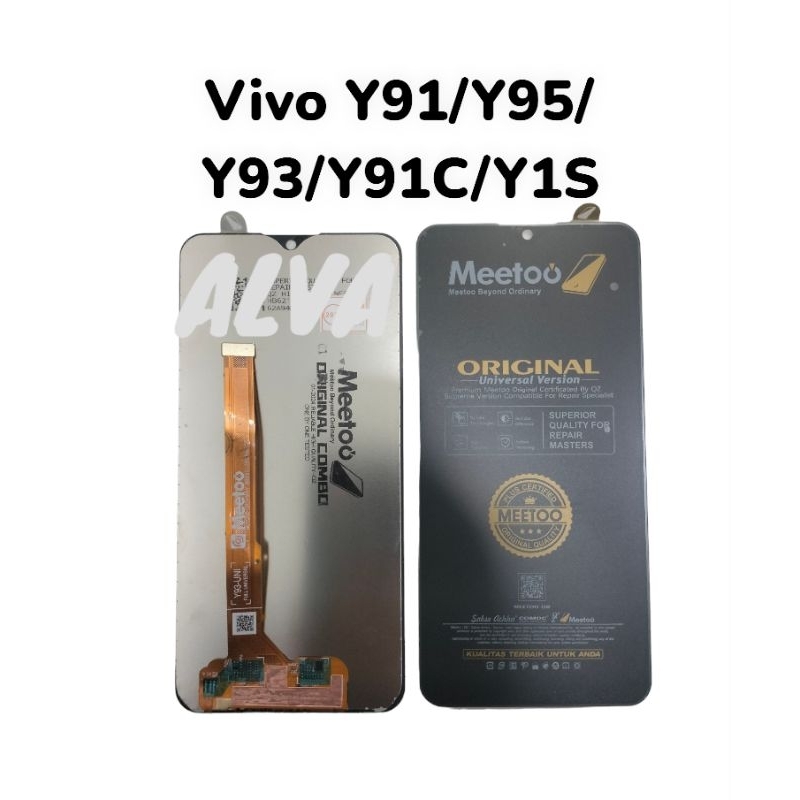 LCD VIVO Y91 Y95  Y93 Y91C Y1S FULLSET LCD TOUCHSCREEN CROWN METTOO SUPER