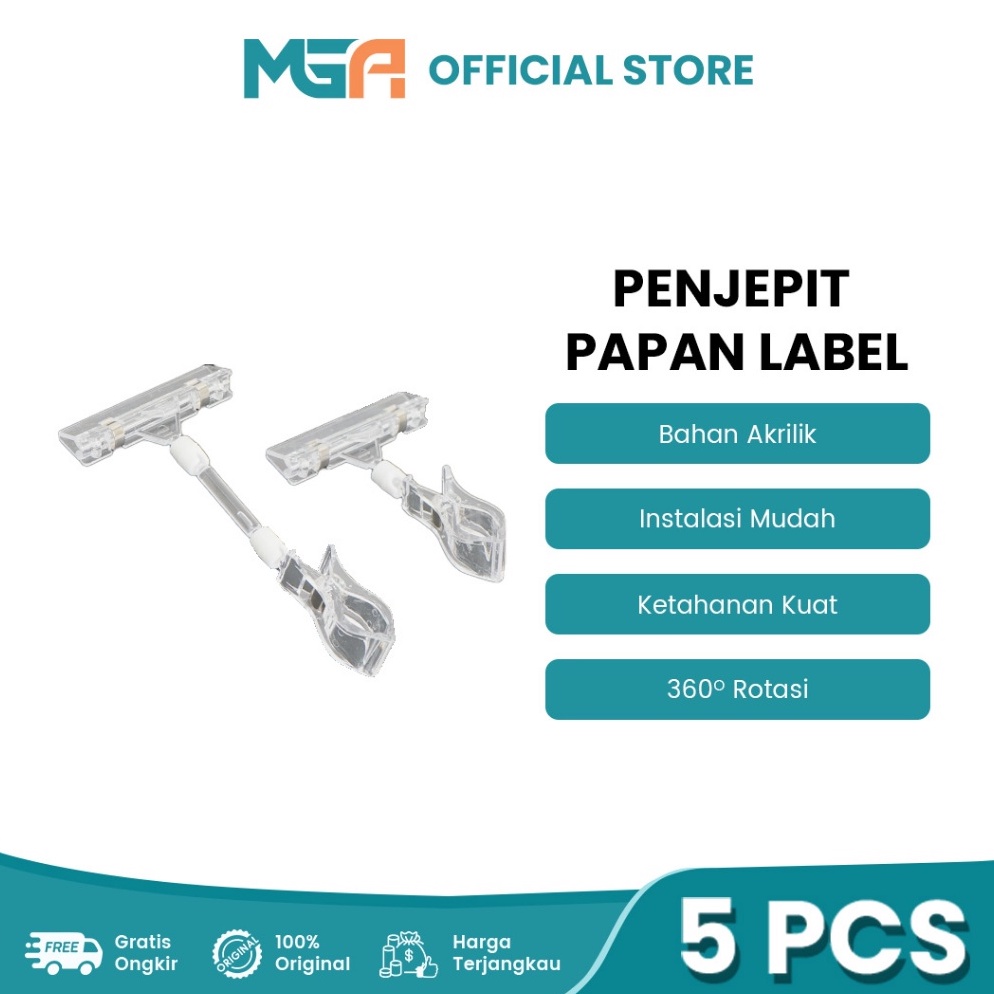 

JGJ267 Terbaru TAG HANGER TRANSPARAN CLIP PENJEPIT LABEL PENJEPIT PRICE TAG PENJEPIT PROMO AKRILIK