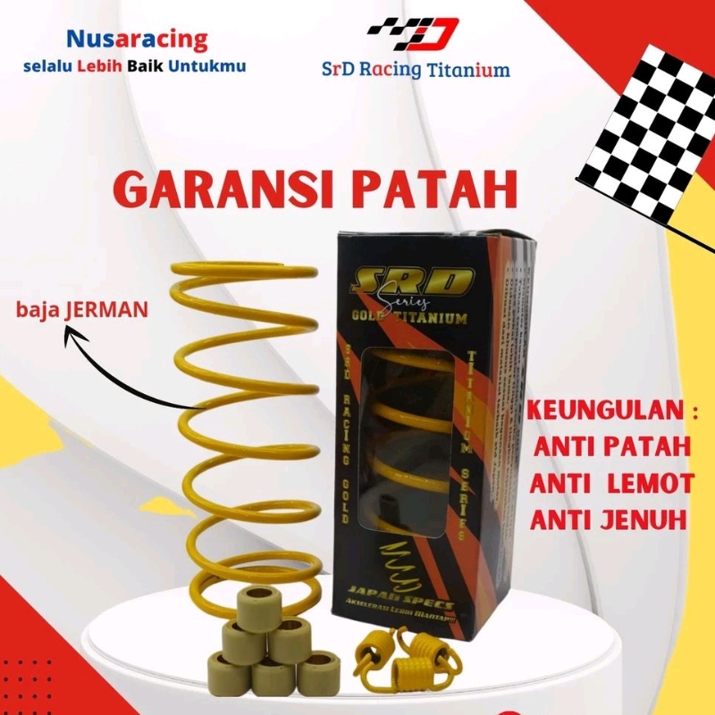 Paket per cvt RACING per ganda 1500 r dan roller 7 G 8 G 9 G 10 G 11 G 12  gram nmax aerox Mio Z Mio