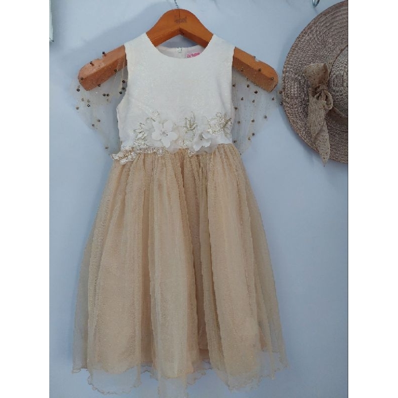 Preloved dress anak Balloon gaun pesta party ultah ulang tahun lebaran kondangan