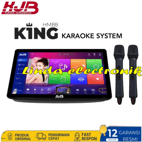 Mesin lagu karaoke KJB HM88 King dengan hdd 2 tb + streaming + 2 mic
