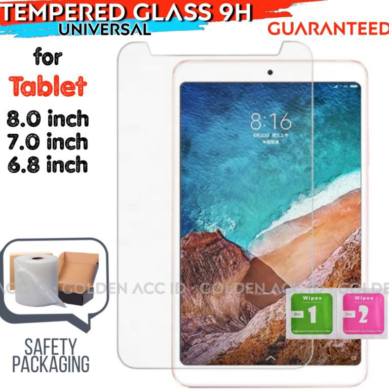 BOOMING TEMPERED GLASS TABLET Tab universal 8 inci  7 in  68 inch FOR advan mito aldo evercoss zyrex