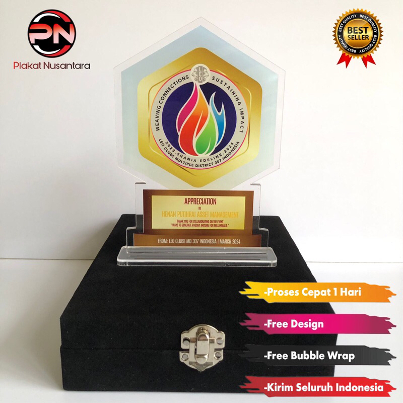 plakat akrilik | plakat akrilik custom | plakat pkl | plakat penghargaan | plakat magang | plakat