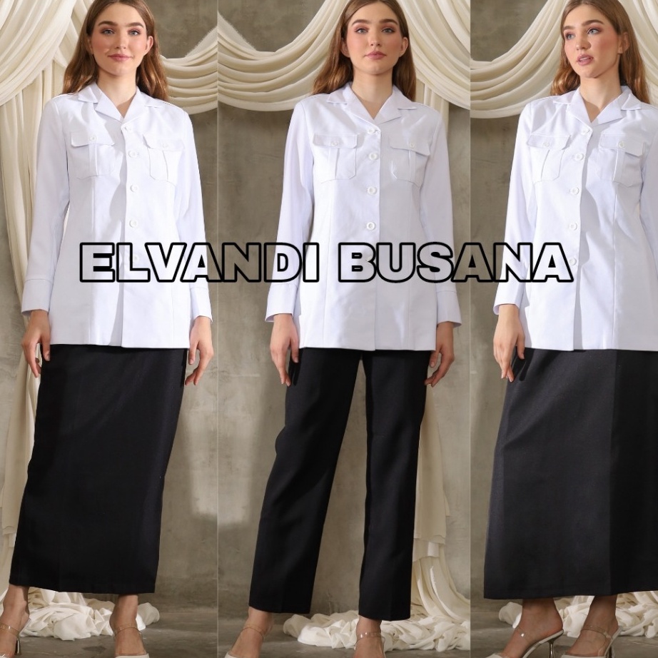 Termurah BLAZER WANITA BV LYNELLE  Seragam PNS  Baju PDH PNS Wanita  Baju Dinas Pemda Wanita  Baju K