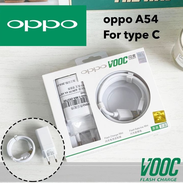 VIRAL Charger Casan OPPO A54 MICRO DAN TYPEC SUPER VOOC cocok untuk semua hp android
