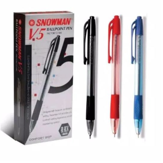 

KWL415 TERBARU PULPEN PEN SNOWMAN V5 LUSIN 12 PCS