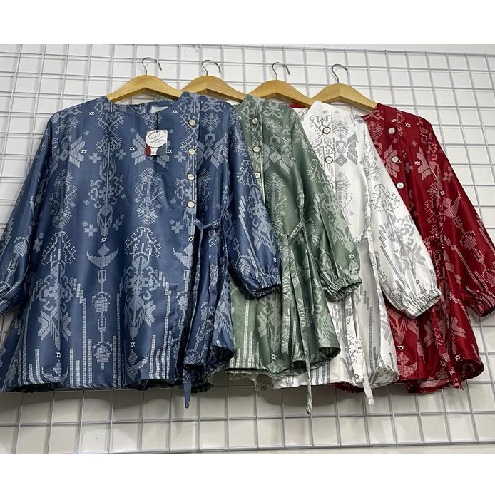 Terbaik Blouse wanita baju atasan korea blouse motif silk maxmara baju atasan wanita