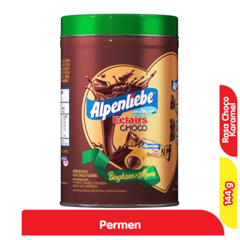 

Alpenliebe Choco Eclairs Permen 144gr/ Fox / Kis permen kaleng