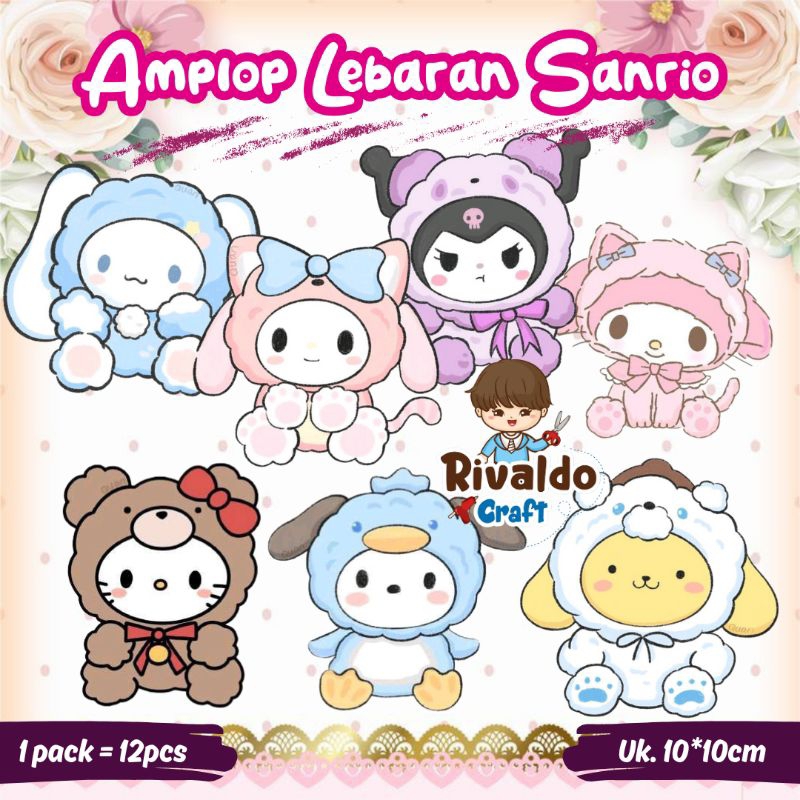 

(7pcs) amplop lebaran karakter Sanrio
