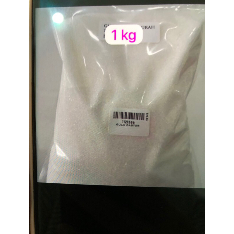 

GULA CASTOR ECER 1KG , GULA PASIR PUTIH DENGAN BUTIRAN KECIL COCOK U/BAHAN BAKING KUE KERING DAN CAKE