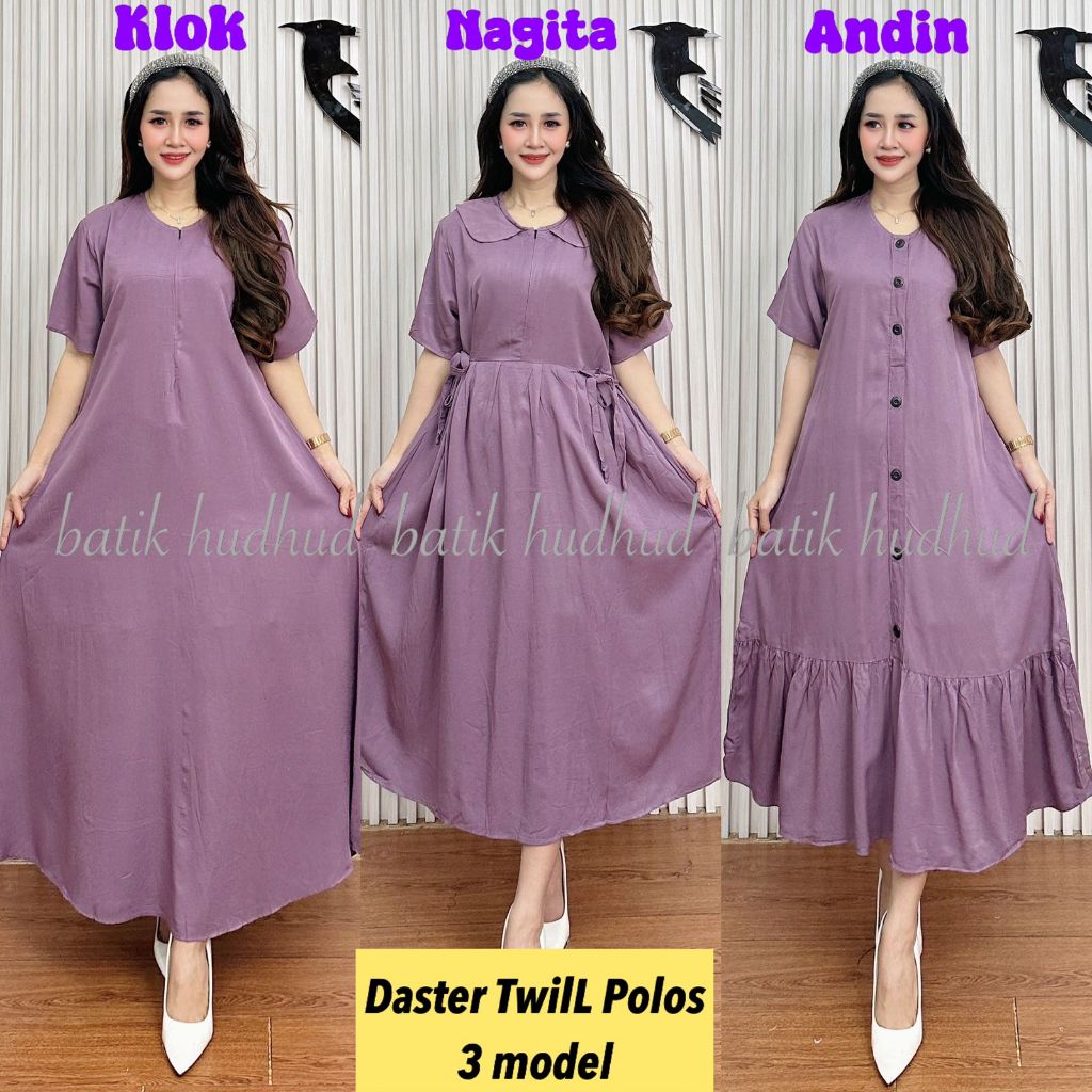Juragan Daster Twill - Daster Twill Ori POLOS 4 Model Busui By. Batik Hudhud