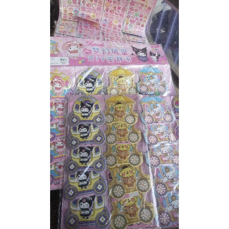 

sticker quiet book sanrio kuromi pompurin cinamonroll