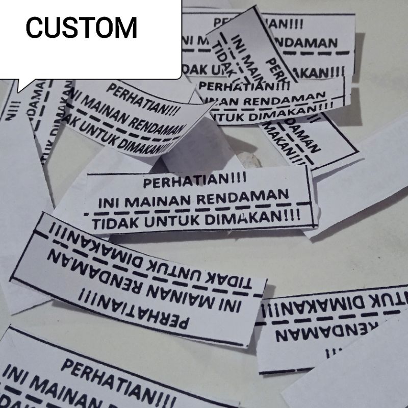 

CUSTOM TULISAN KERTAS HVS