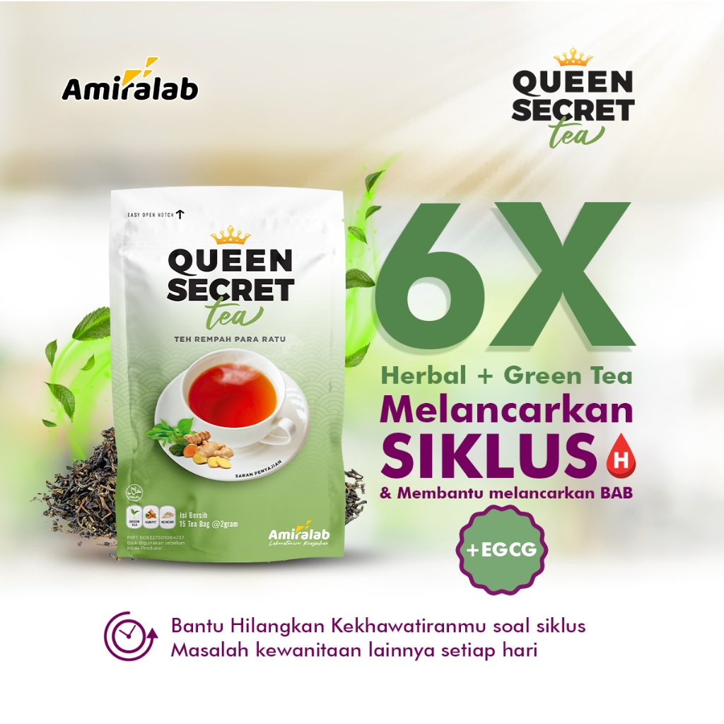 

Queen Secret Tea Minuman Teh Herbal Solusi Nyeri dan Melancarkan H by Amiralab