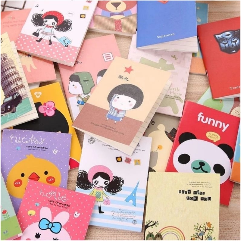 

Mini Notes Buku Catatan Memo Kecil Motif Lucu