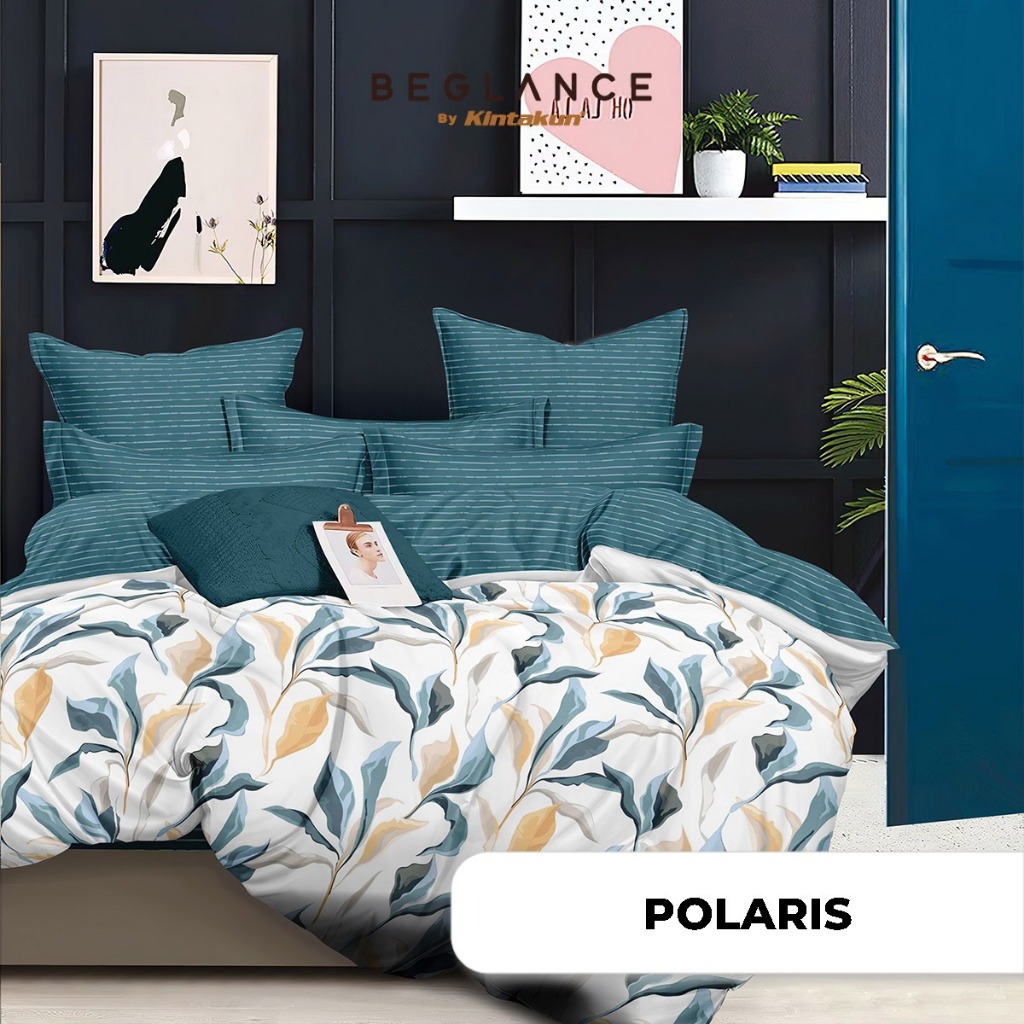 Kintakun Bed Cover Beglance Microtex Premium Set Sprei Flat Uk 160x200/180x200 Tinggi 30cm | Bedcove