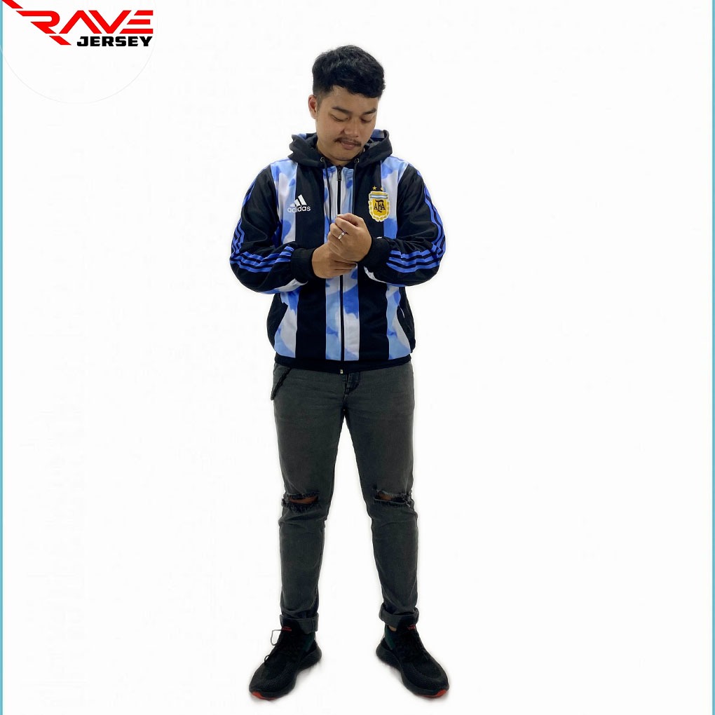 JAKET TIMNAS ARGENTINA FULL PRINTING SUBLIM CUSTOM (DESAIN SUKA SUKA)