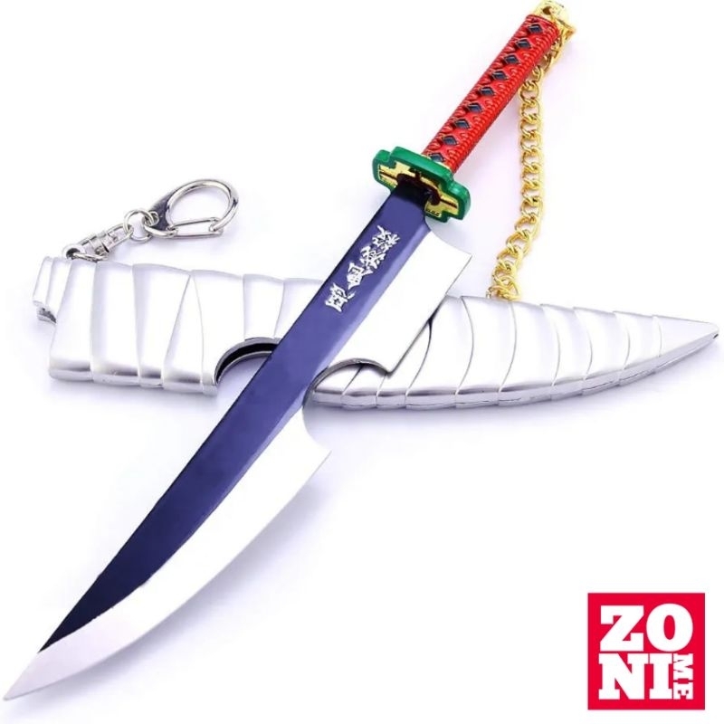 ZONIME Miniatur Pedang Uzui Tengen Aksesoris Mainan Anime Demon Slayer Pajangan Kimetsu No Yaiba
