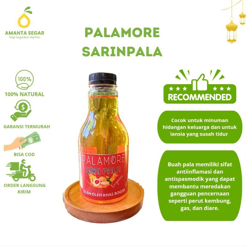 

Palamore Minuman Herbal Sari Buah Pala Asli Untuk Mengatasi Insomnia Susah Tidur dan Gelisah