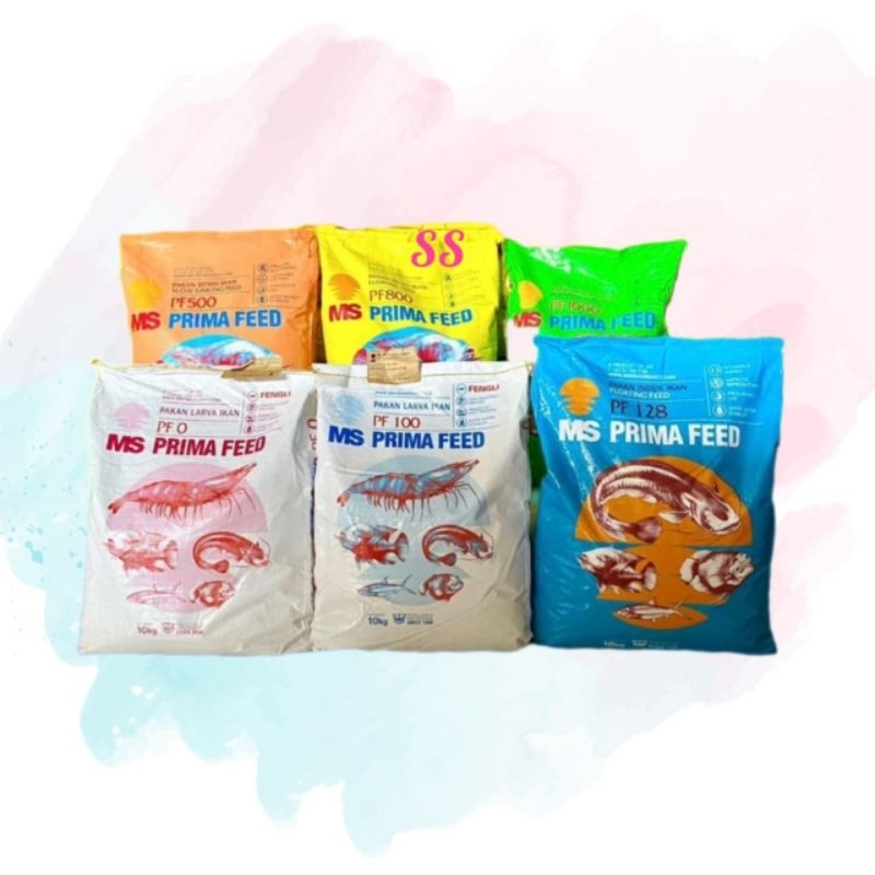Pakan PF0, PF100, PF200, PF128, PF500, PF800, PF1000 Kemasan 10 kg