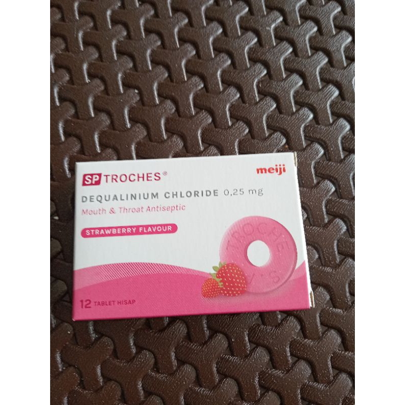 Sp troches strawberry 12 tab/obat radang tenggorokan