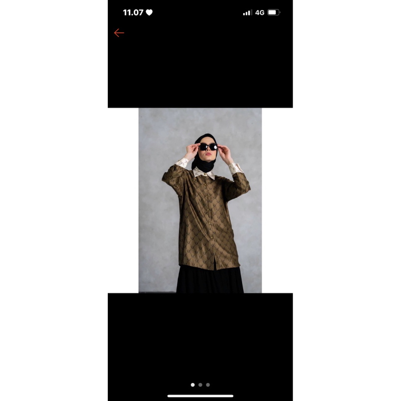 VIVI ZUBEDI MONOGRAM SHIRT