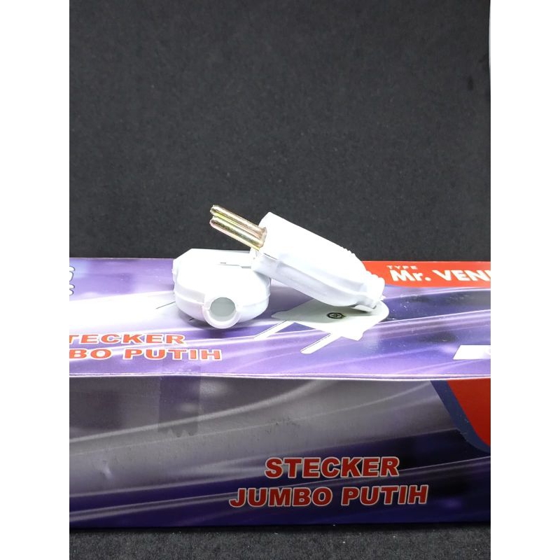 Steker Gepeng Dexicon Putih