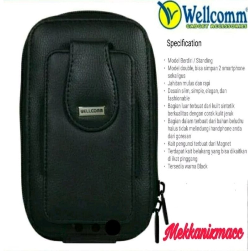 Wellcomm Sarung Hp Dompet Hp Tas Pinggang Tactical Dompet Hp Max 4.5 & 6.5 inci