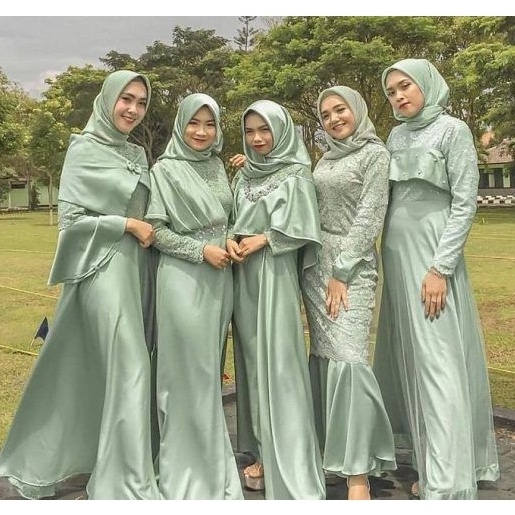 CIW277 Free Ongkir Kain Paket Bridesmaid Seragam Keluarga Satin Polos  Kain Paket Bridesmaid Paket S