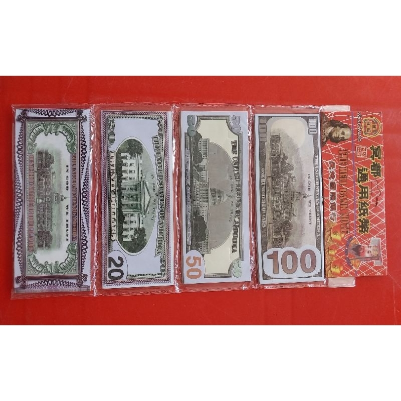 uang dollar kertas untuk sembhayang kuburan