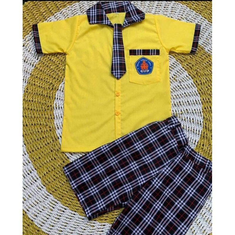 Seragam TK / PAUD kotak-kotak