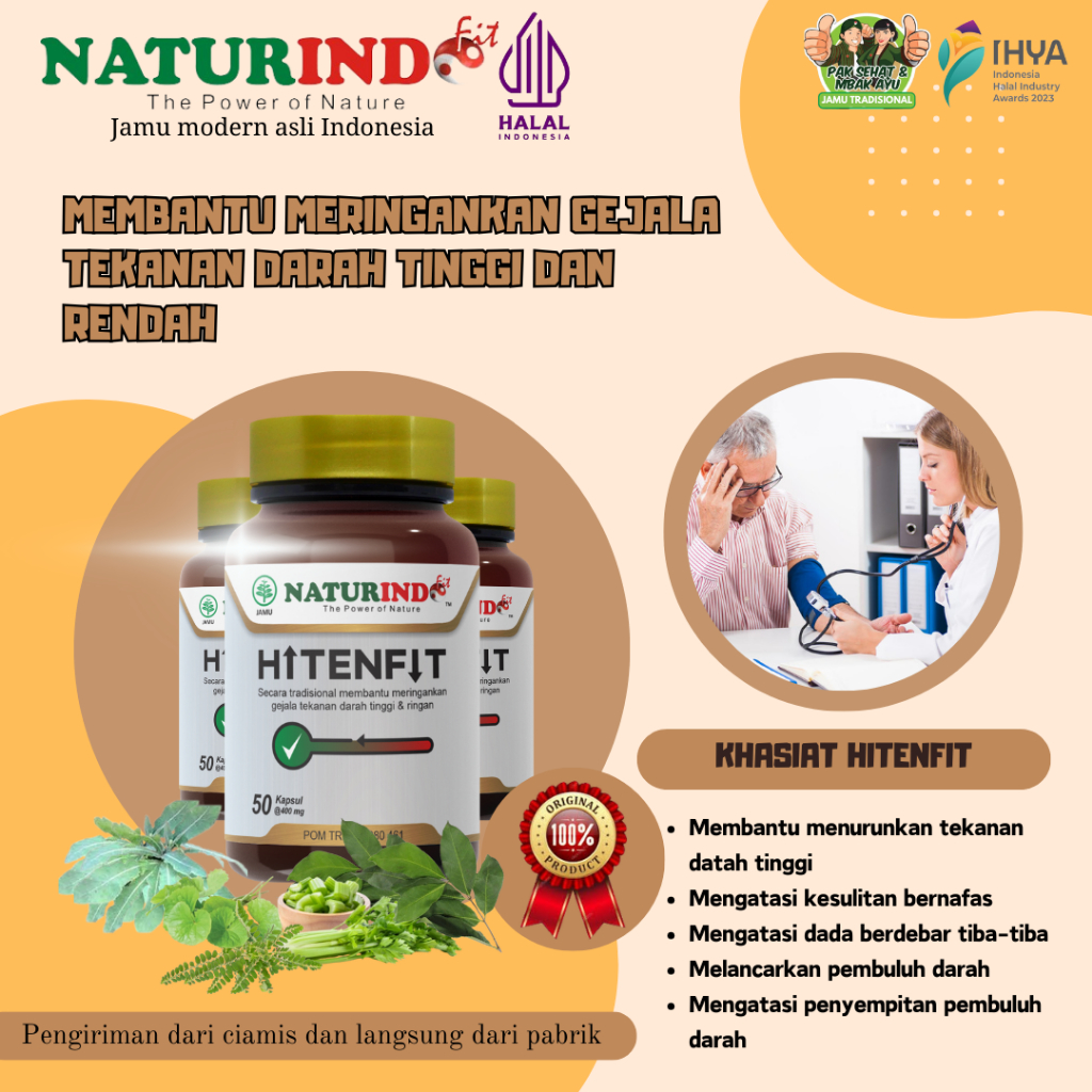 OBAT HERBAL DARAH TINGGI DARAH RENDAH OBAT HIPERTENSI PENURUN DARAH TINGGI HITENFIT
