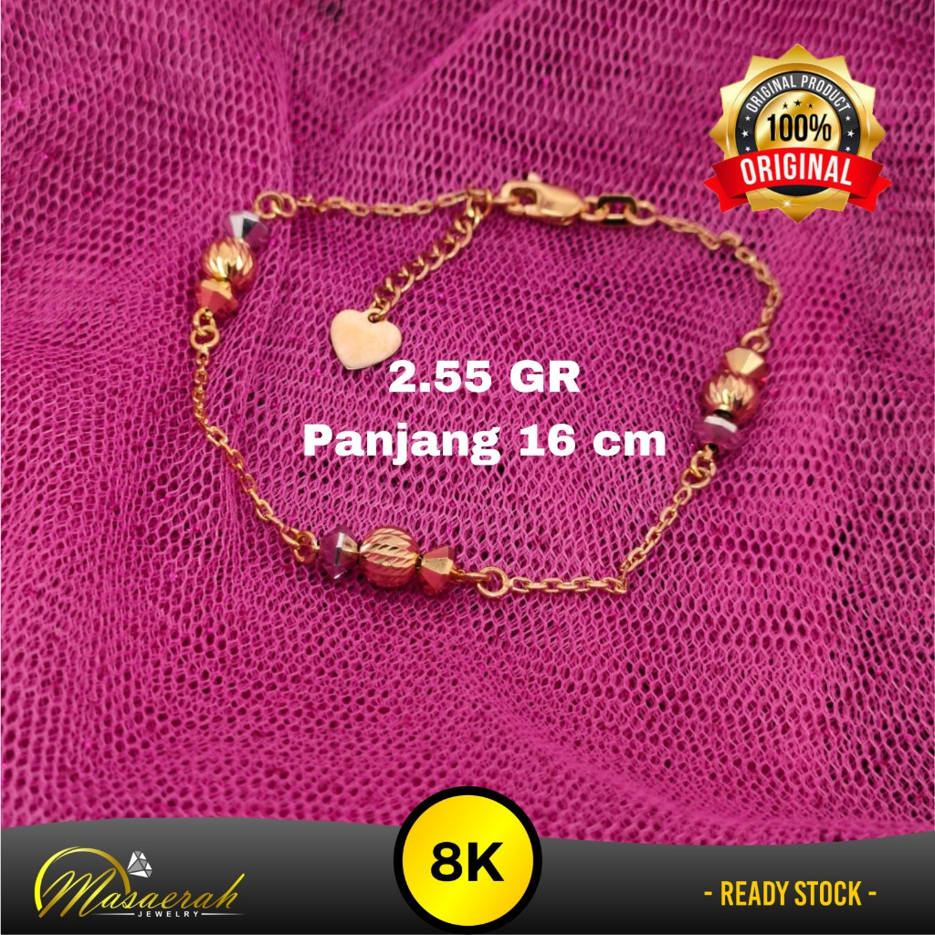 Gelang Rante Dewasa Emas 8K - 2.55 Gr Kadar 375 - 1419