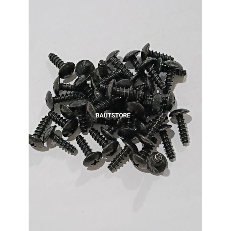 Baut Body Skrup Motor Yamaha 5 x 16mm Hitam